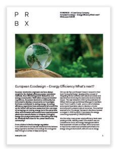 European Ecodesign – Energy Efficiency What’s next?